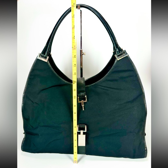 GUCCI Vintage Black Jackie O Style Shoulder Bag - Picture 12 of 14